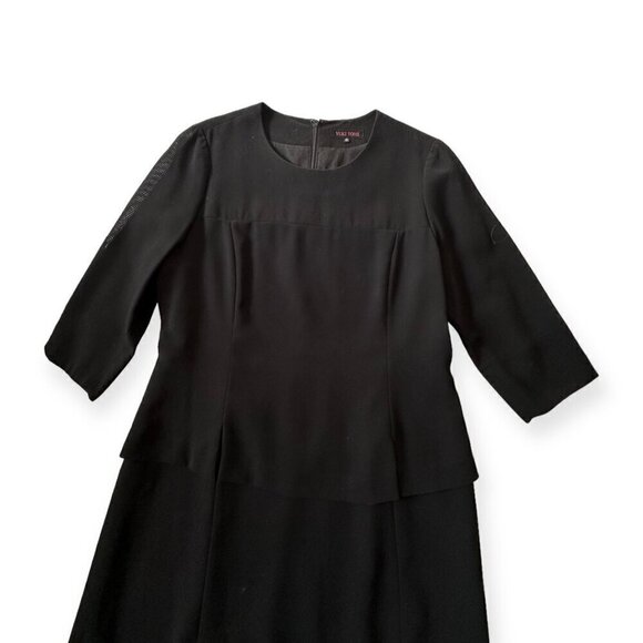 Yuki Torii (Japanese Designer) Black Midi Dress, Size 15 (Japanese) - Picture 4 of 16